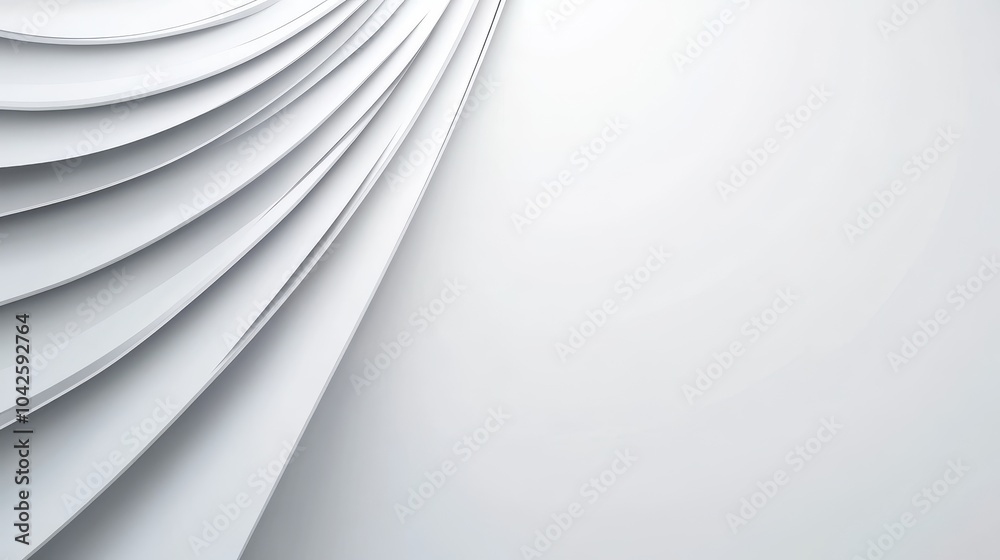 Poster simple white background with minimalistic lines, creating a clean and sleek visual for contemporary 