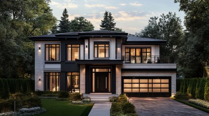 Suburban Home with Detailed Textures and Bright Lighting