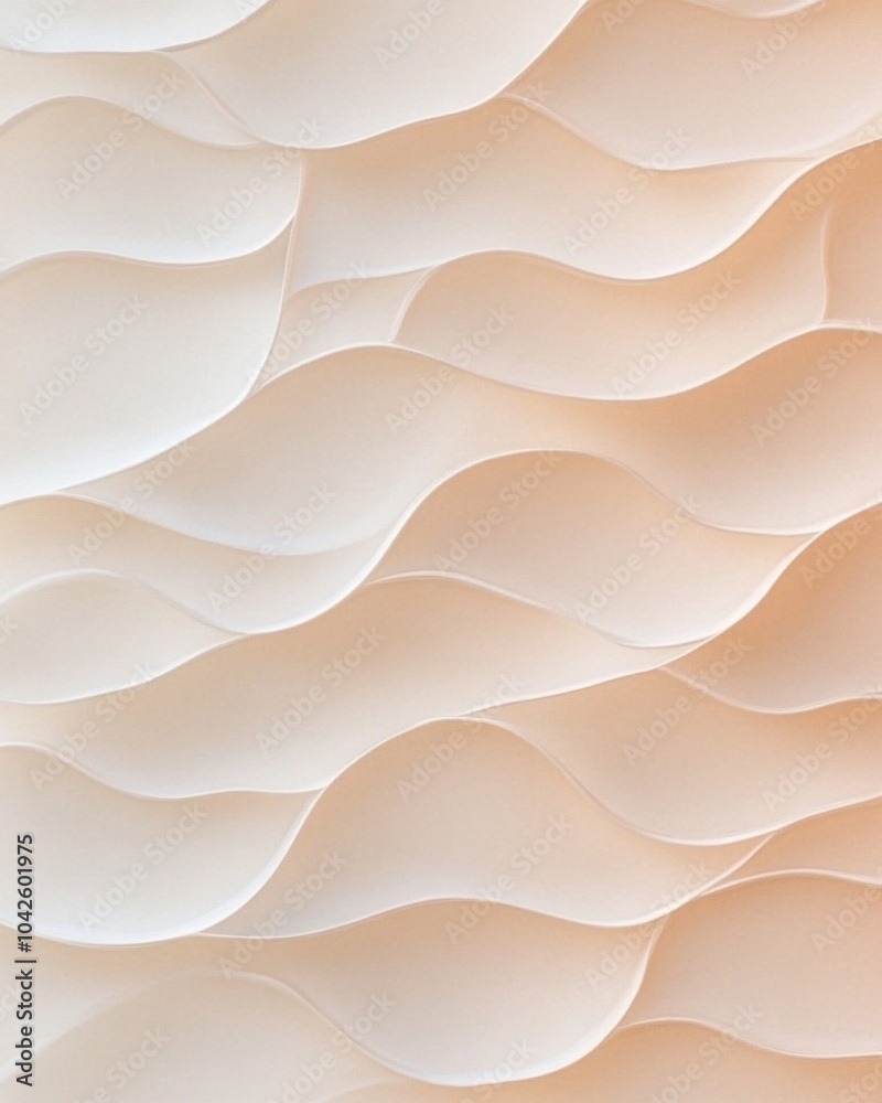 Aufkleber elegant abstract digital background with soft wavy patterns symbolizing wellness and tranquility