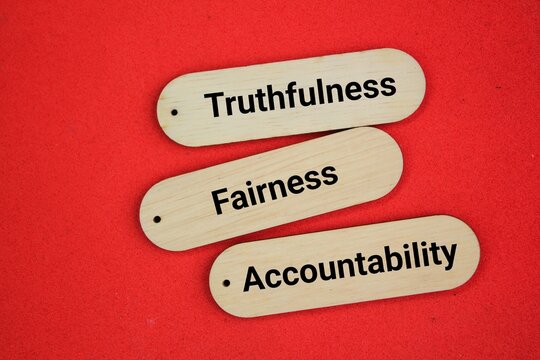 three ethical principles ie Truthfulness, Fairness, Accountability. essential ethical principles that guide personal conduct, decision-making, and professional behavior