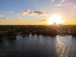 Orlando, Byron Lake, lakefront, waterfront, nature, sunset, landscape, peaceful, lakeside,...