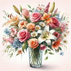 Obraz premium A Garden_s Elegance Brought Indoors