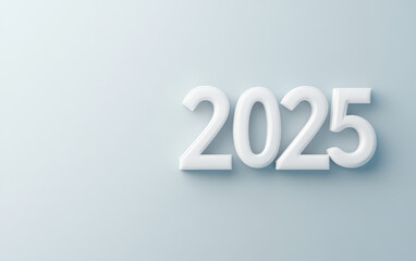 Business background of 2025 New Year theme