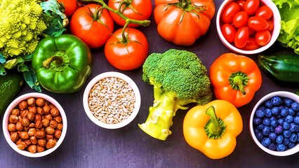  Healthy fresh vegetables