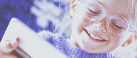 Non-binary Individual Using Tablet for Learning in a Diverse Classroom - Inclusive and Empowered