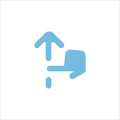 Swipe up icon vector logo art illustration.eps