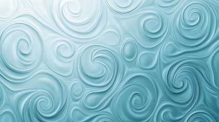Obraz premium Abstract light blue swirl pattern with a gradient effect, ideal for creative backgrounds.