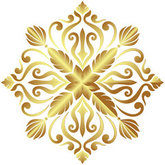 Golden mandala.Mandala de lujo .color dorado