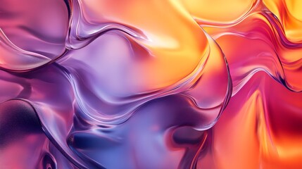 Fototapeta premium Abstract Purple and Orange Liquid Swirl Background