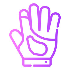 Obraz premium gloves Gradient icon