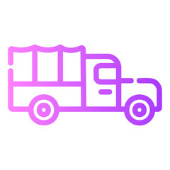 military truck Gradient icon