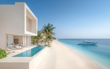 Fototapeta premium Summer vacation home by the sea