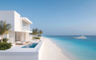 Fototapeta premium Summer vacation home by the sea