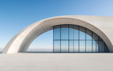 Obraz premium Minimalist modern architecture and spatial structure