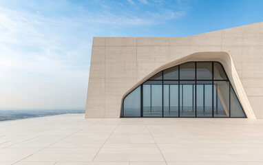 Obraz premium Minimalist modern architecture and spatial structure