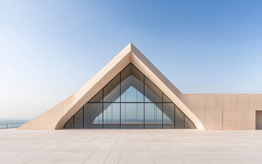 Obraz premium Minimalist modern architecture and spatial structure