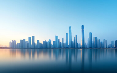 Architectural landscape of modern urban skyline