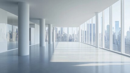 Modern Open Space with Cityscape Views