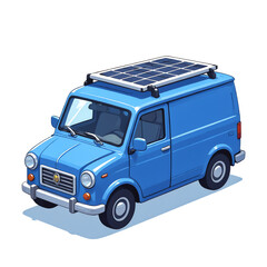 未来を走る青いバン