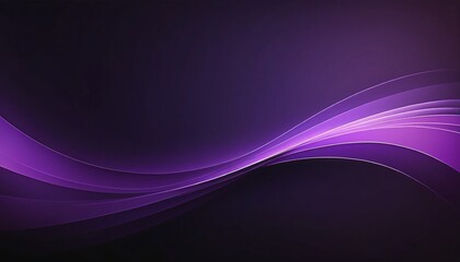 Fototapeta premium Purple Abstract Waves, Background Design, Flowing