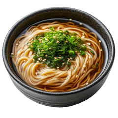 Soba noodles isolate on white background