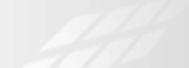 Sunlight shadow on surface. Reflected light and window shadow background. Natural sunshine light scene for mockup, template, overlay, poster, banner. Bright light on wall, ceiling, floor. Vector