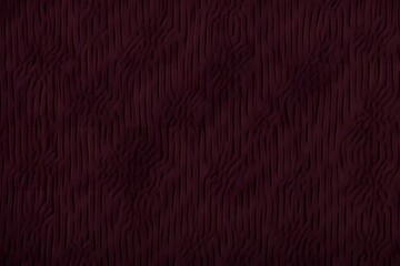 Close up of a ribbed wool sweater texture in a dark burgundy color, AI Generated