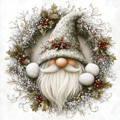 Christmas gnomes and wreaths