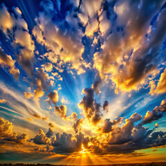 sky, sunset, clouds, cloud, sun, nature, sunrise, orange, dusk, beautiful, abstract, dawn, light, dramatic, blue, sunlight, evening, cloudscape, atmosphere, landscape, weather, color, red, cloudy, bri
