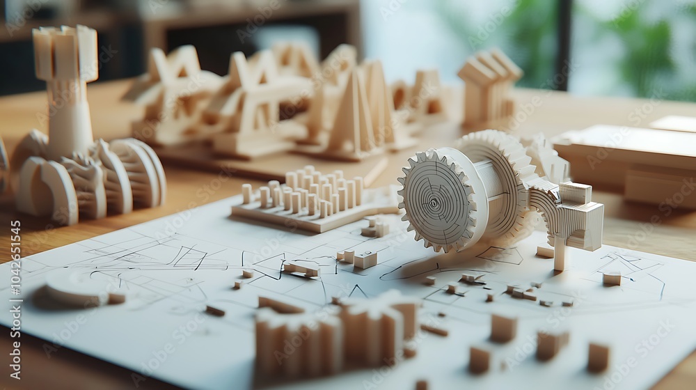 Fototapete exploring the intersection of traditional craftsmanship and generative ai in innovative model design