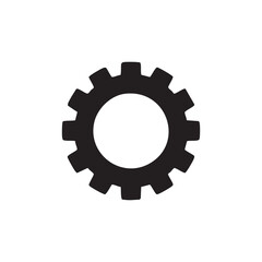 Black setting icon design
