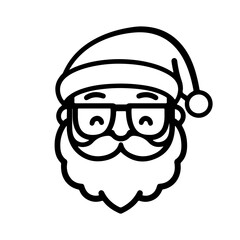 Santa Claus vector icon
