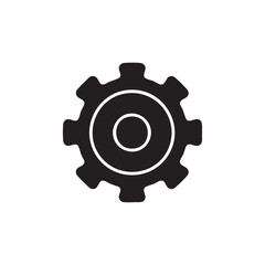 Black setting icon design