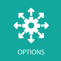Option icon Decision making, choice and selection symbol illustration