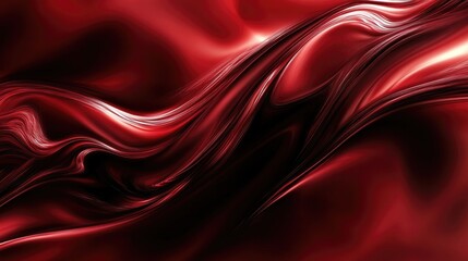 Obraz premium Elegant Red Flowing Abstract Background Design