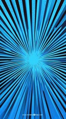 Obraz premium Blue Comic Art Halftone Background.