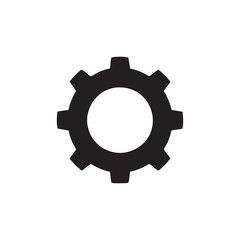 Black setting icon design