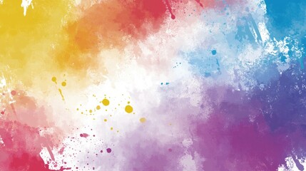 Obraz premium Colorful Paint Splatters on Background