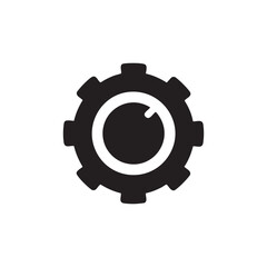 Black setting icon design