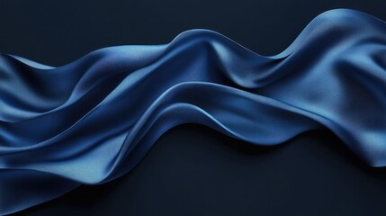 Obraz premium Elegant Deep Blue Fabric with Subtle Texture
