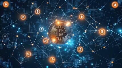Obraz premium World Wide Web based on tokenization based on blockchains 