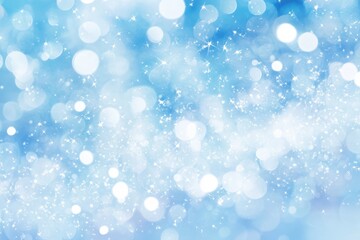 Blurred Light Blue Background with Bokeh