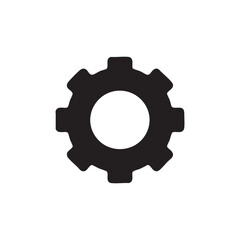 Black setting icon design