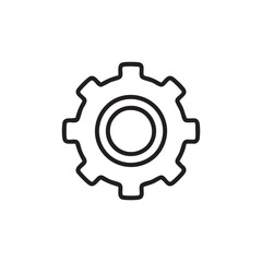 Black setting icon design