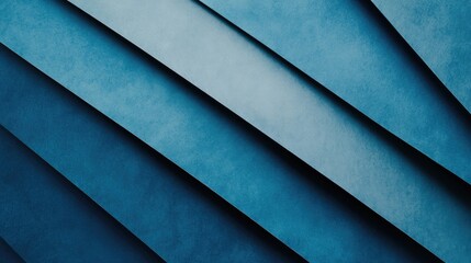 Obraz premium Abstract Geometric Blue Background in Layers