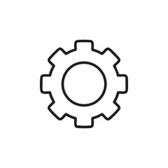 Black setting icon design