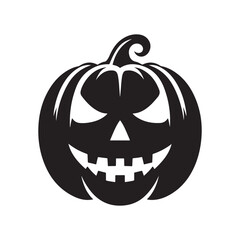 Halloween Haunted Pumpkin Silhouette Vectors – Perfect for T-shirt & Poster Designs