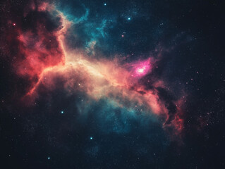 Obraz premium Colorful space galaxy cloud nebula