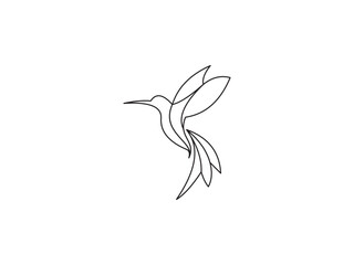 line art bird logo design.eps