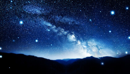 Naklejka premium night sky with stars